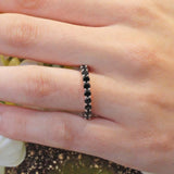 2 Carat Black Diamond Eternity Band