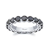 4 Carat Black Diamond Eternity Band