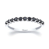 0.44 Carat Black Diamond Half Eternity Band