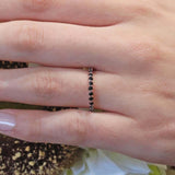 1 Carat Black Diamond Eternity Band