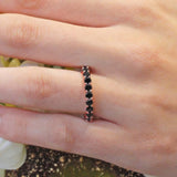 2 Carat Black Diamond Eternity Band