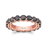4 Carat Black Diamond Eternity Band