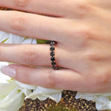 4 Carat Black Diamond Eternity Band