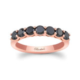 1.05 Carat Black Diamond Half Eternity Band