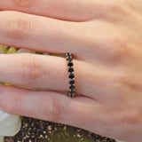 2 Carat Black Diamond Eternity Band