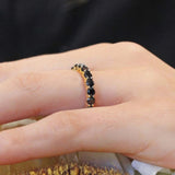 3 Carat Black Diamond Eternity Band