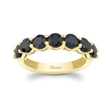 2.1 Carat Black Diamond Half Eternity Band