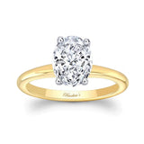 2 Carat Oval Solitaire Lab Grown Diamond Ring