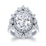 5 Carat Oval Lab Grown Diamond Ring
