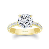 3 Carat Round Lab Grown Diamond Engagement Ring