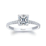 Asscher Moissanite Ring