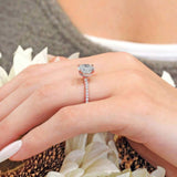 3 Carat Diamond Halo Engagement Ring