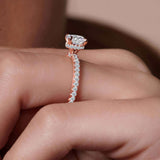 Diamond Halo Engagement Ring