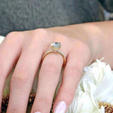 3 Carat Diamond Halo Engagement Ring