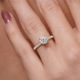 Diamond Halo Engagement Ring