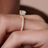 Diamond Halo Engagement Ring