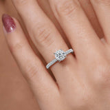 Diamond Halo Engagement Ring