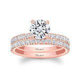 Moissanite Halo Wedding Set