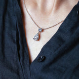 Pear Shaped Lab Diamond Necklace