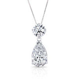 Pear Shaped Lab Diamond Necklace