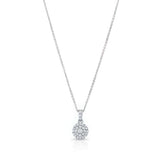 Double Halo Diamond Necklace