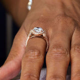 2 Carat Moissanite Cluster Ring