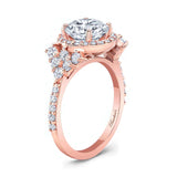 2 Carat Moissanite Cluster Ring