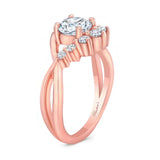 Moissanite Unique Engagement Ring
