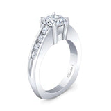 1 Carat Moissanite Engagement Ring