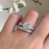 1 Carat Lab Diamond Wedding Ring Set