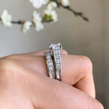 1 Carat Lab Diamond Wedding Ring Set