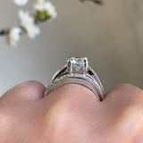 1 Carat Lab Diamond Wedding Ring Set