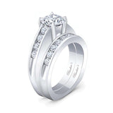 1 Carat Lab Diamond Wedding Ring Set