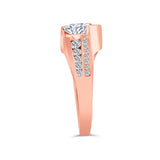 Princess Cut Channel Set Diamond Ring