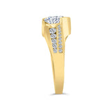 Princess Cut Channel Set Diamond Ring