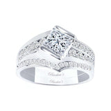Princess Cut Channel Set Diamond Ring Set