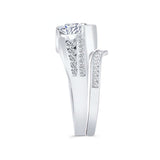 Princess Cut Channel Set Diamond Ring Set