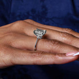 5 Carat Radiant Cut Moissanite Ring
