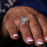 5 Carat Radiant Cut Moissanite Ring