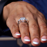 3.5 Carat Radiant Cut Diamond Ring