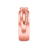 Mens Unique Diamond Band
