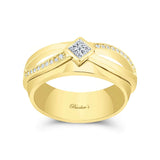 Mens Unique Diamond Band