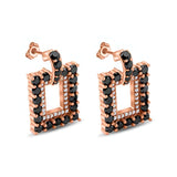 Black Diamond Earrings