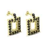 Black Diamond Earrings