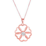 Moissanite Intertwined Hearts Necklace