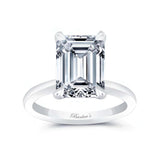5 Carat Emerald Cut Lab Created Diamond Solitaire Ring