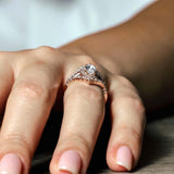 Marquise Cut Moissanite Wedding Set With 2 Bands