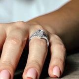 Marquise Cut Moissanite Wedding Set With 2 Bands