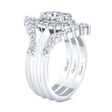 Marquise Cut Moissanite Wedding Set With 2 Bands
