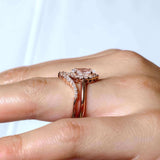 Marquise Cut Diamond Wedding Set